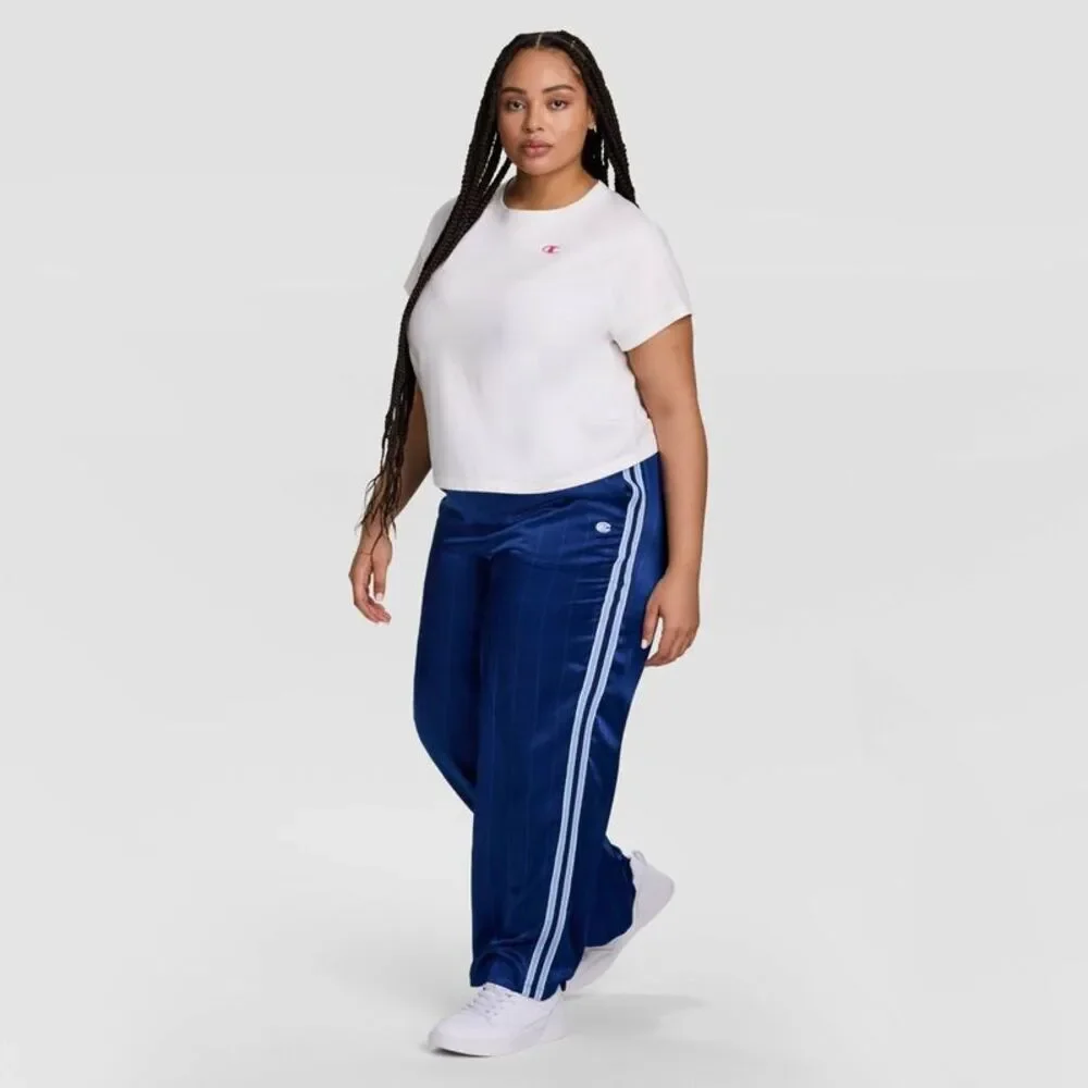 Champion Women's Game Set Match Pants - Blue Depths Pinstripe 4X